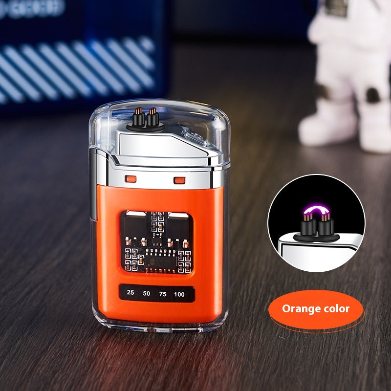 Cas transparent créatif Electronic Pulse Lighter