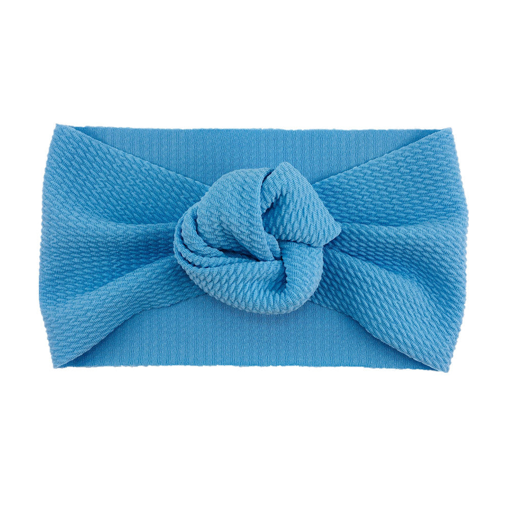 Bébé Twill Bubble Rose fleur bandeau Instagram style enfants accessoires de cheveux
