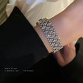 European And American Fashion Dazzling Diamond Bracelet La personnalité des femmes Exagéré Wi