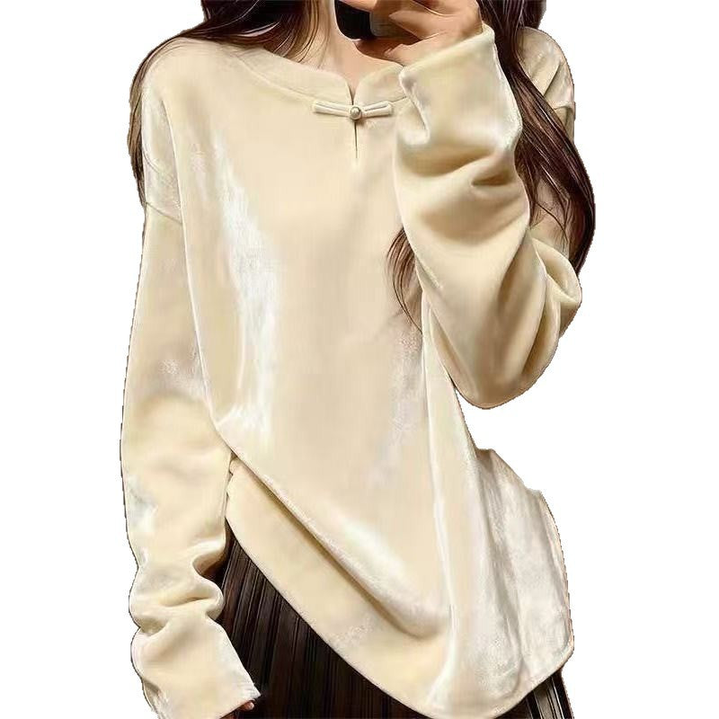 Haut et manteau de velours d'hiver