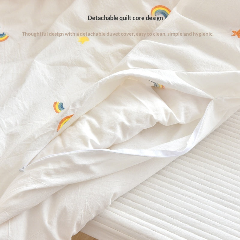 Couette double face en coton pur nouveau-né