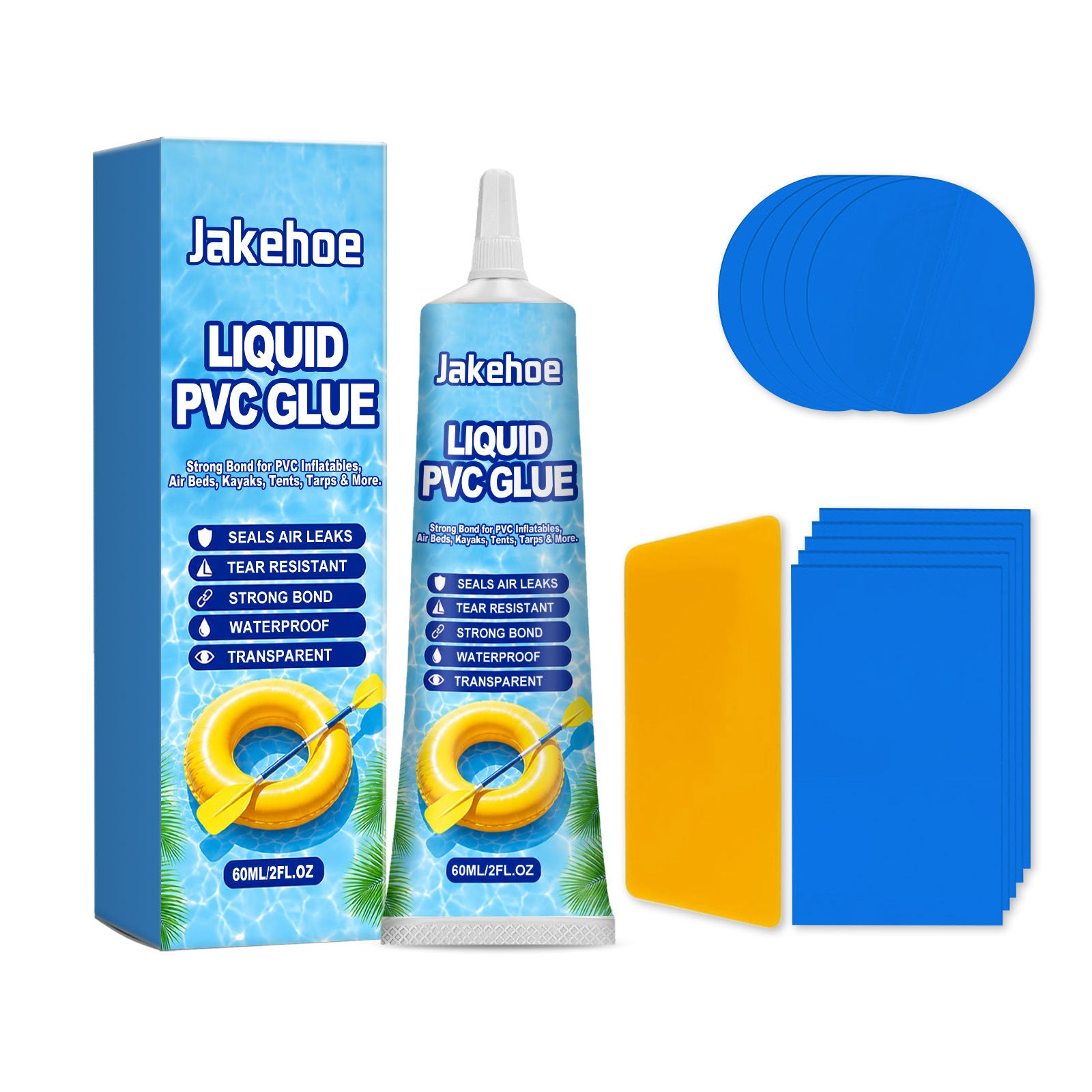 JAKEHOE Kit de réparation de matelas gonflables