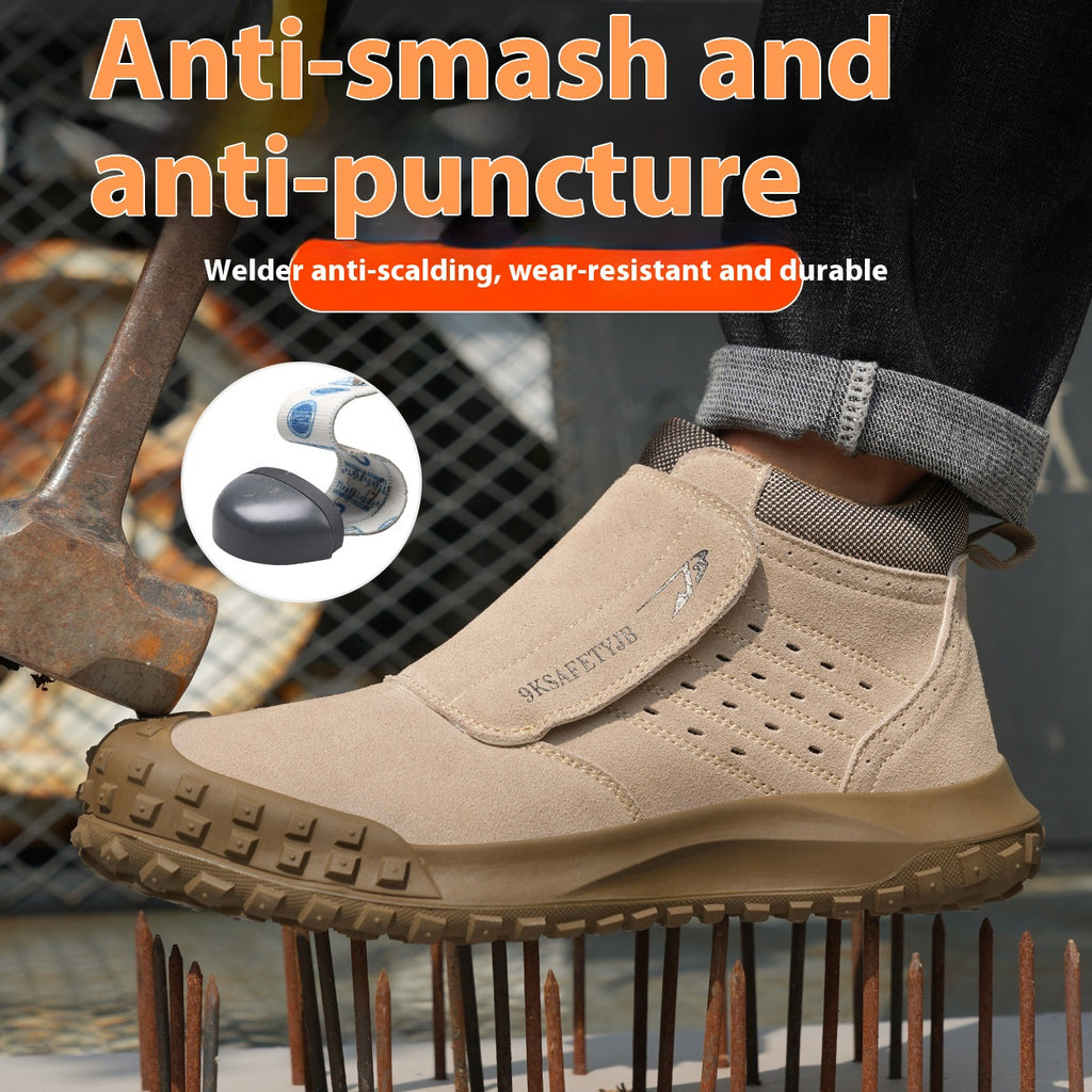 Chaussures de protection du travail de soudeur léger quatre saisons