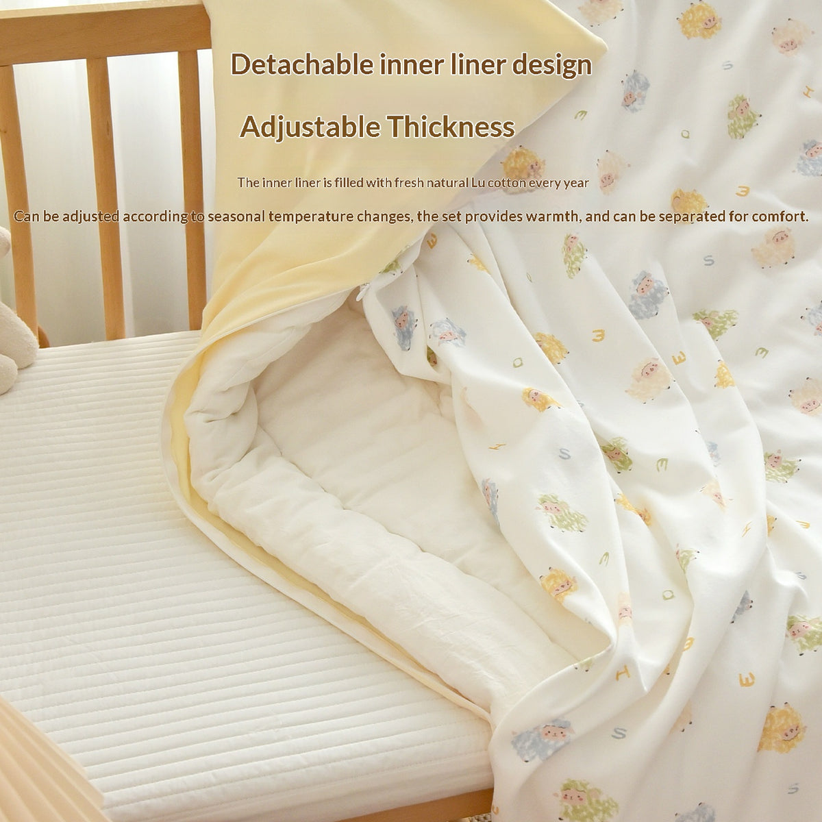 Couette de coton pur pour nouveau-nés