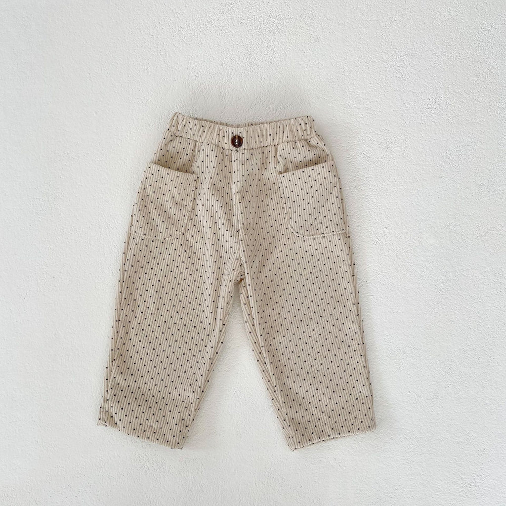 Pantalons à l'occasion de la corduroy imprimée