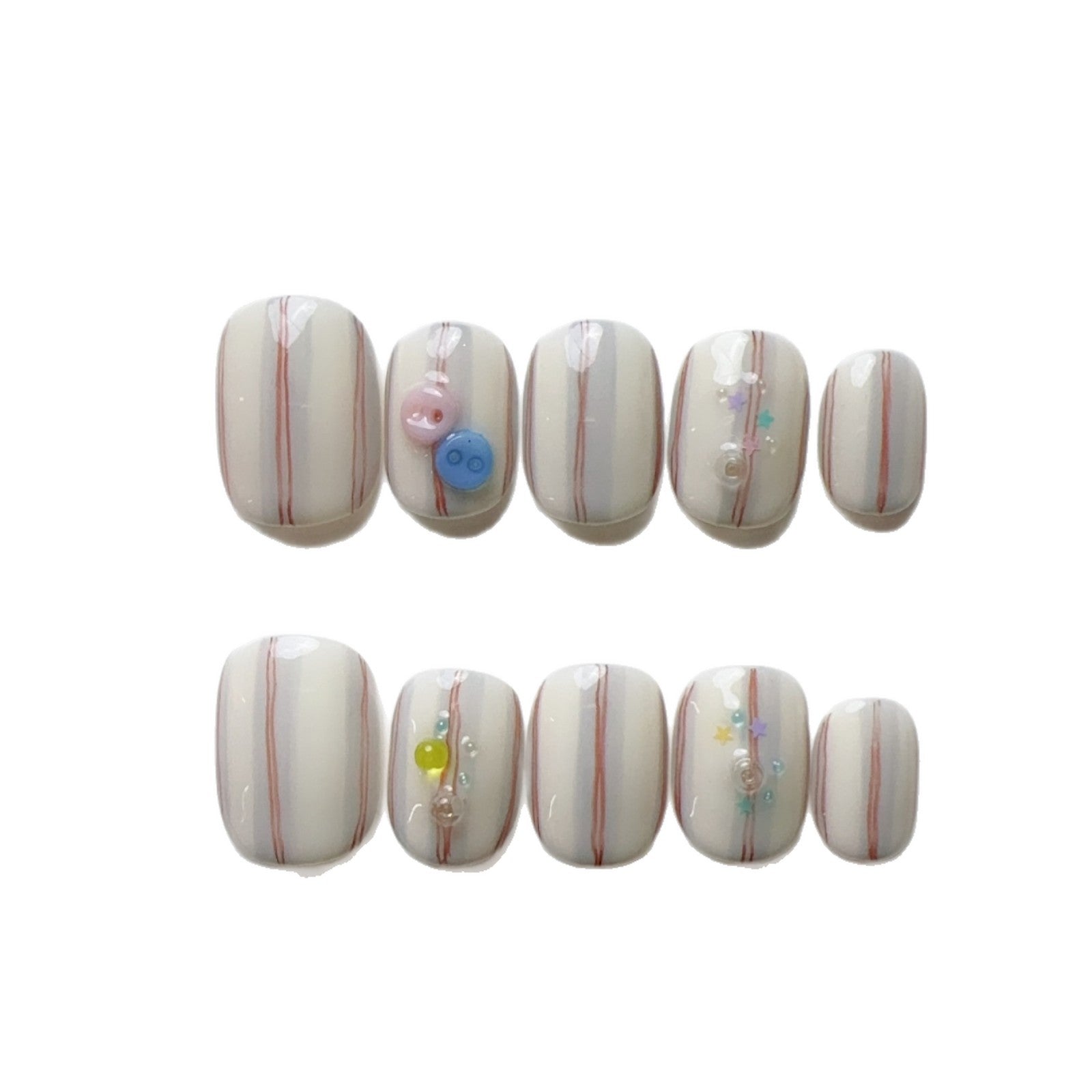 Conseils amovibles pour ongles en Plaid de couleur solide