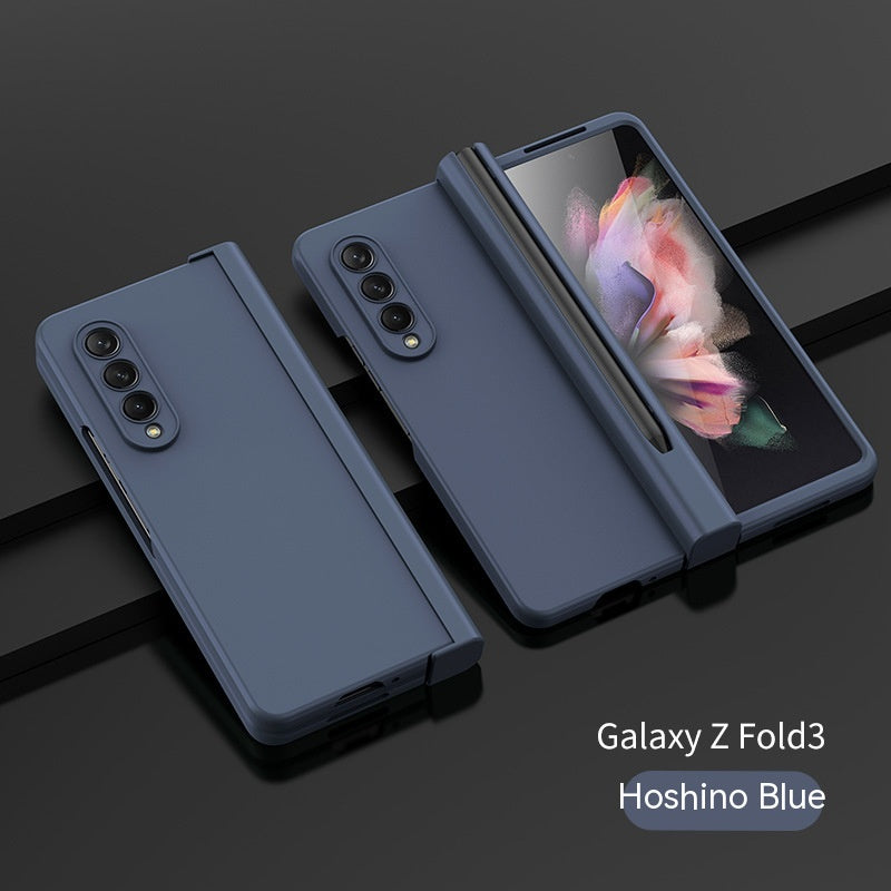 Coque de téléphone Écran pliable Hinge stylo fente Frosted Protection Cover