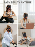 Masque de beauté rouge et bleu clair