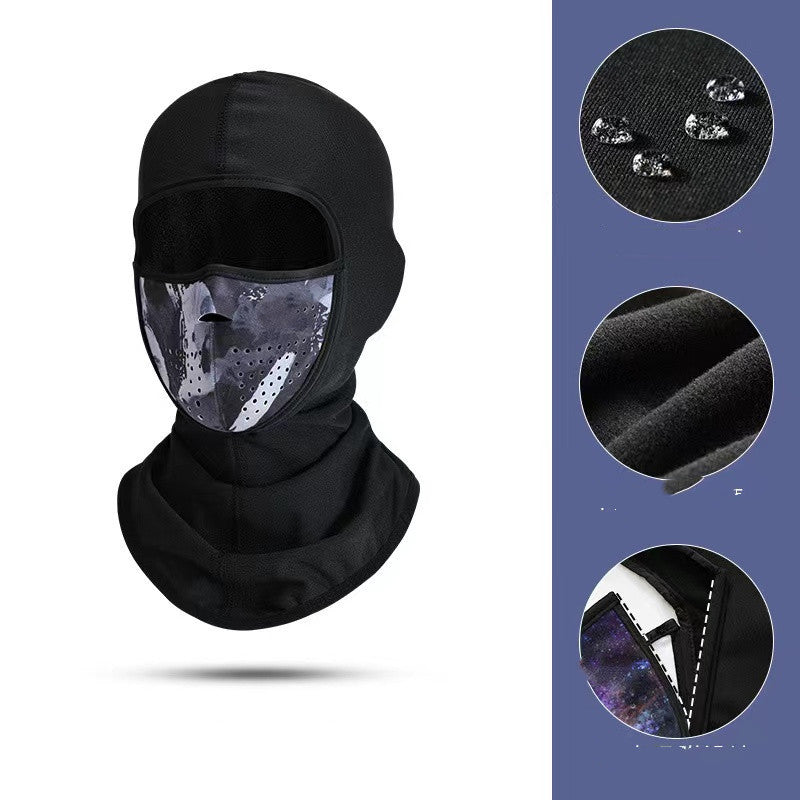 Hiver En plein air chaud et coupe-vent Masque de ski Couverture de cou