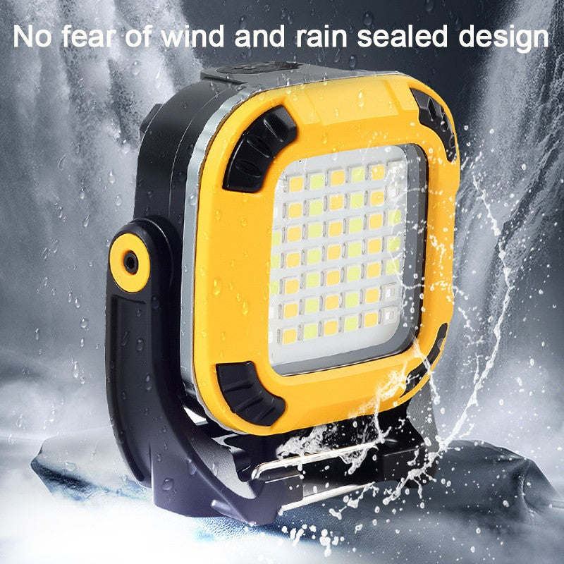 Lampe de travail LED rechargeable COB Super lumineux Projecteur portable étanche