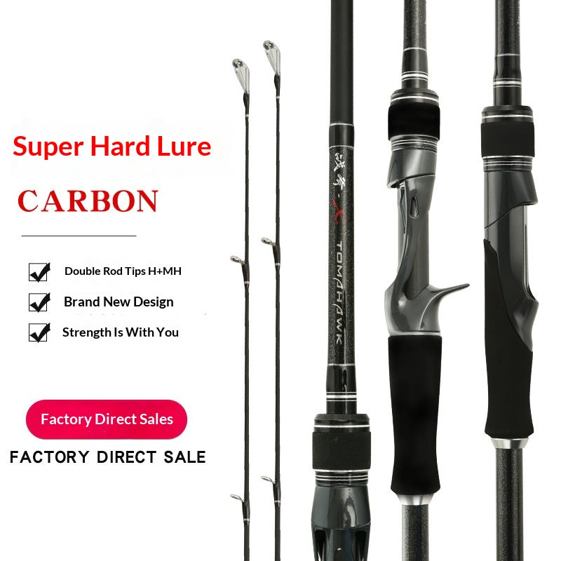 Tige de lure de carbone à arbre droit ultra-dur