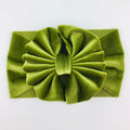 Haut bandeau surdimensionné Gold Velvet Bow