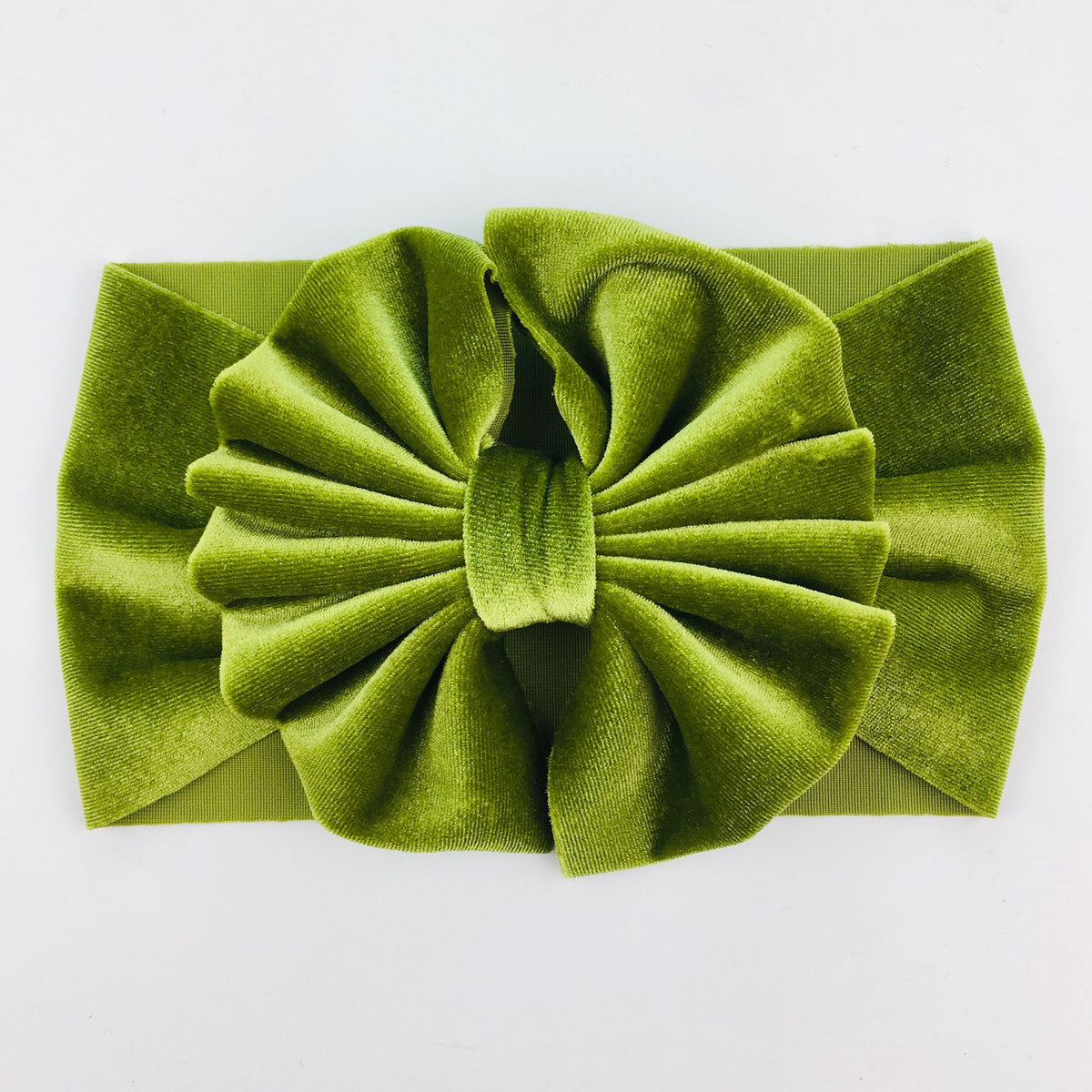 Haut bandeau surdimensionné Gold Velvet Bow