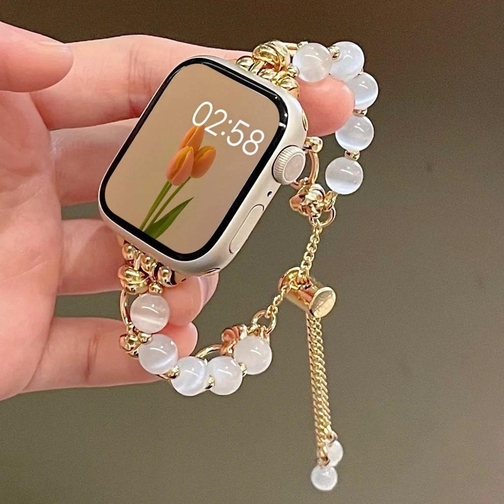 Bracelet de montre en cristal pierre des yeux