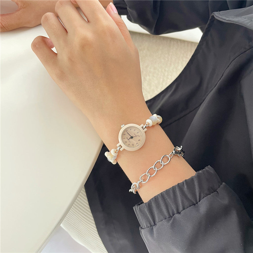 Créative Niche Unpopular Sweet Perled Watch Ins Style Haute Apparence