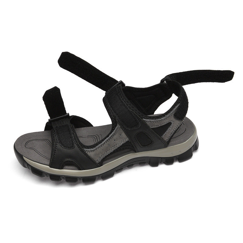 Sandales d'été en plein air avec paillettes Velcro