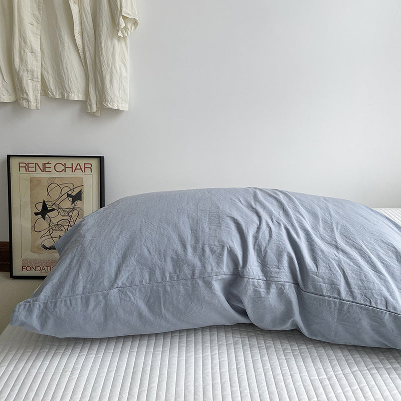 Coussin en coton lavé tout coton