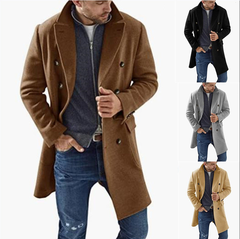 Veste rembourrée chaude en manteau pour hommes Woolen