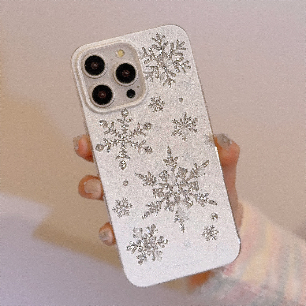 Automne et hiver Atmosphere Silicone cas de téléphone simple