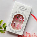 24 PCS Cerise Bow Nail Art
