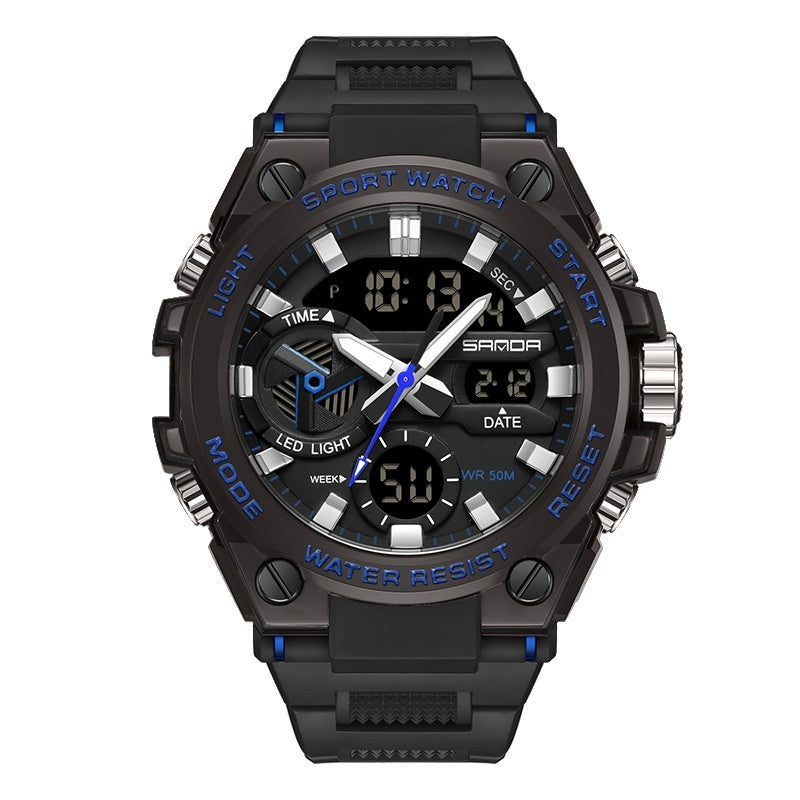 Montre électronique multifonctionnelle en extérieur lumineux étanche