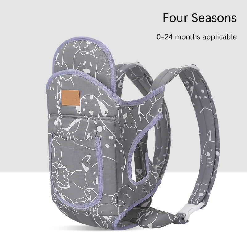 Porte-bébé multifonctions avec avant respirant et dos en été