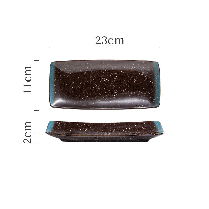 Plaques céramiques japonaises Sushi Dish Tableware Plateau Couverts