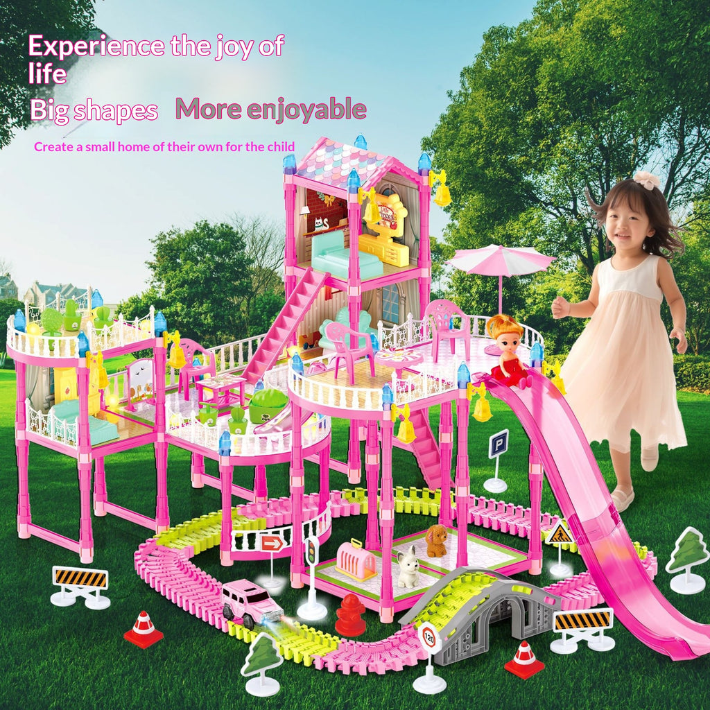 Playhouse Toy Dollhouse pour enfants en plastique