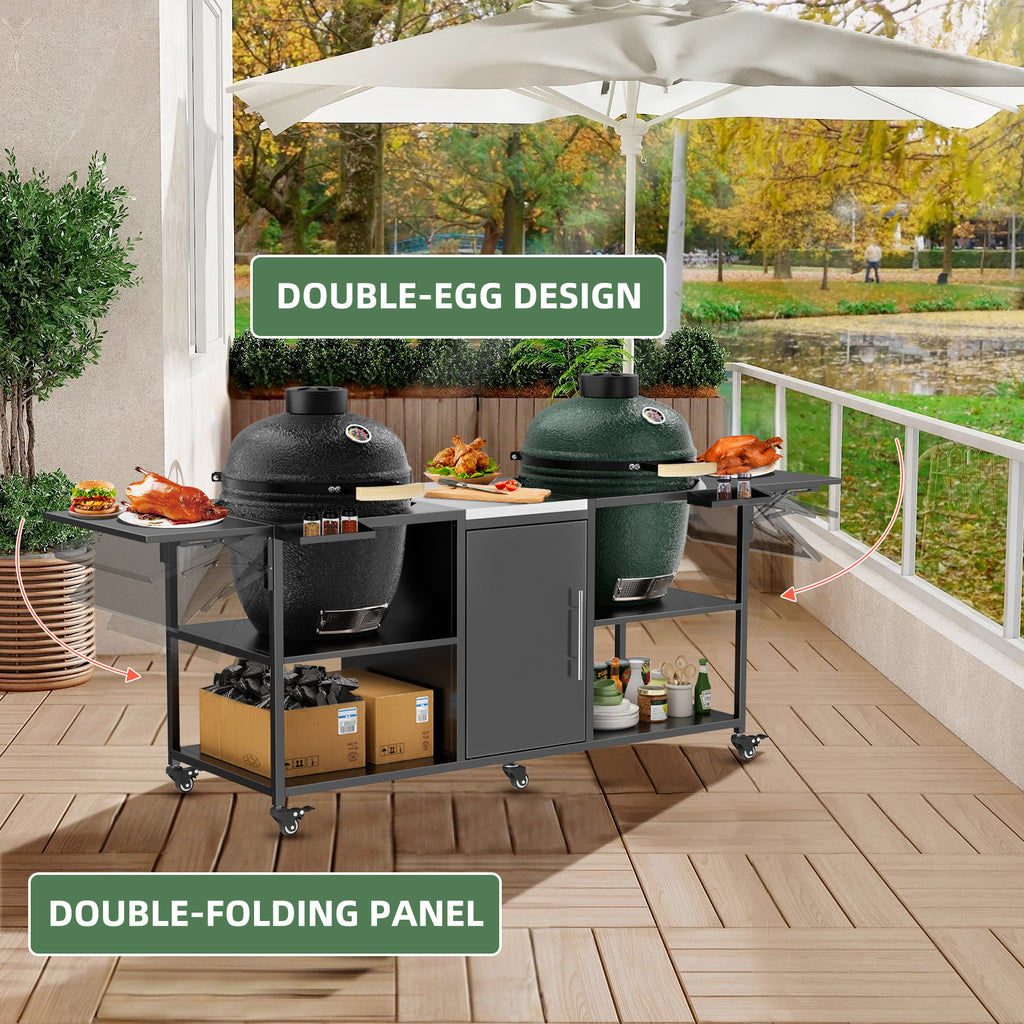Panier de grille pour deux gros oeufs verts