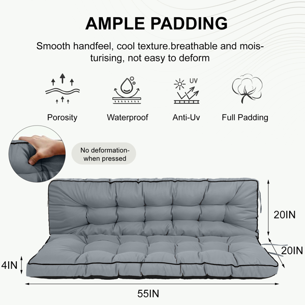 55-inch Outdoor Swing Cushions