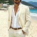 Veste de costume casual mince pour homme