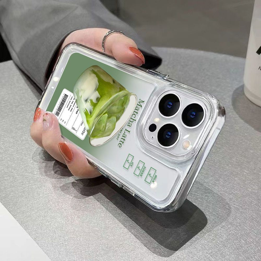 Cas de téléphone transparent à couverture complète de sens avancé
