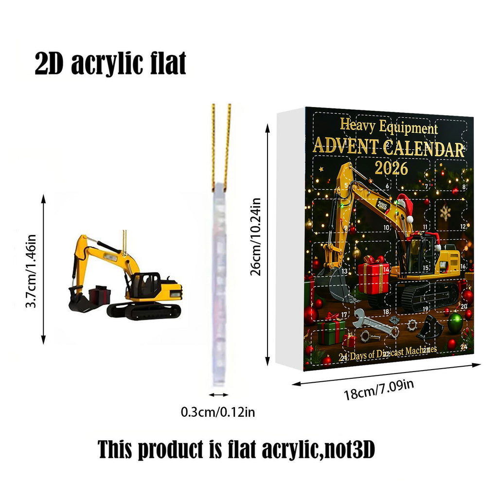 Ornement de Noël Countdown Blind Box Excavator