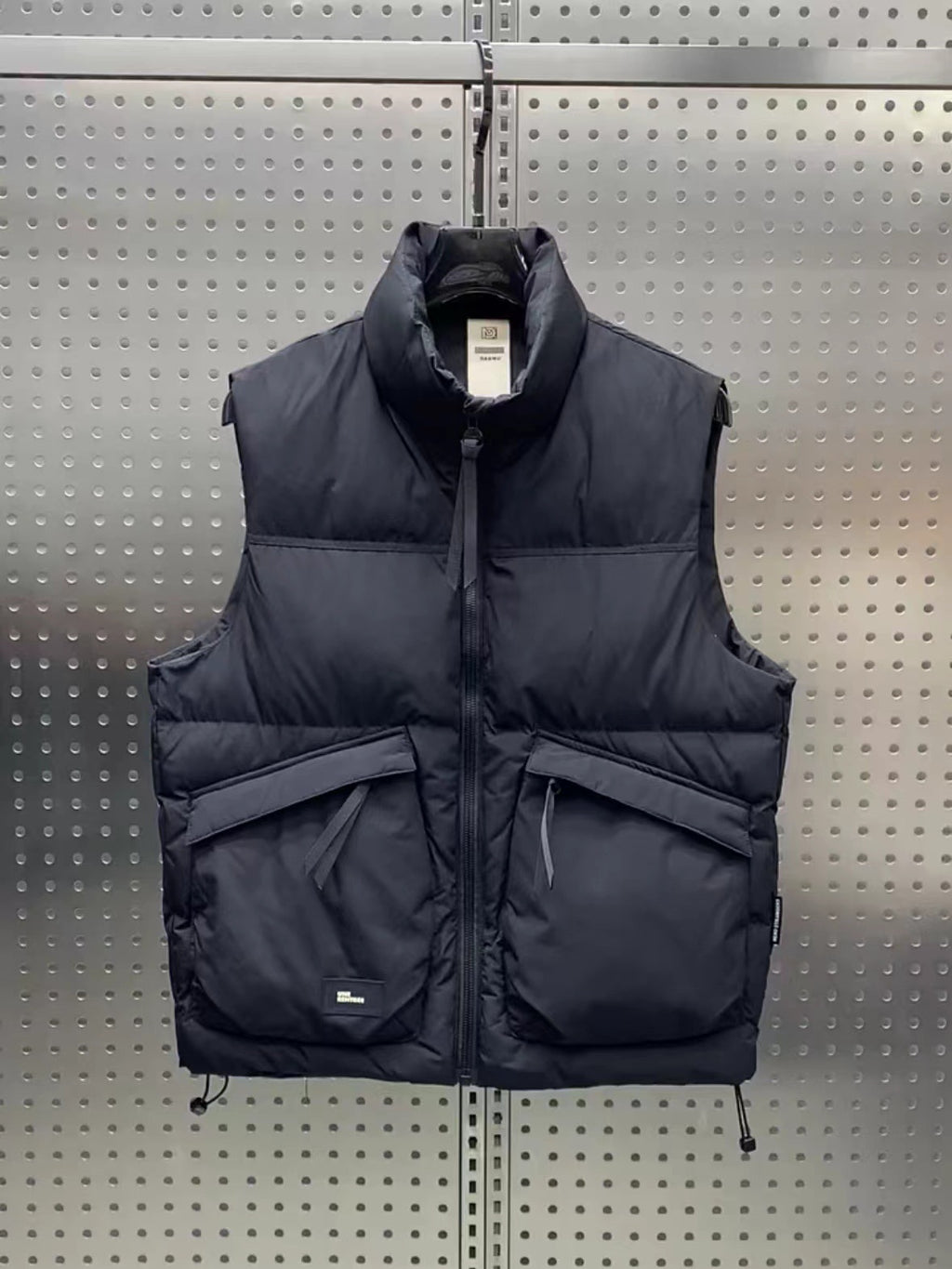 White Duck Down Trend Loose Youth Men's Warm Sleeveless Down Vest Coat