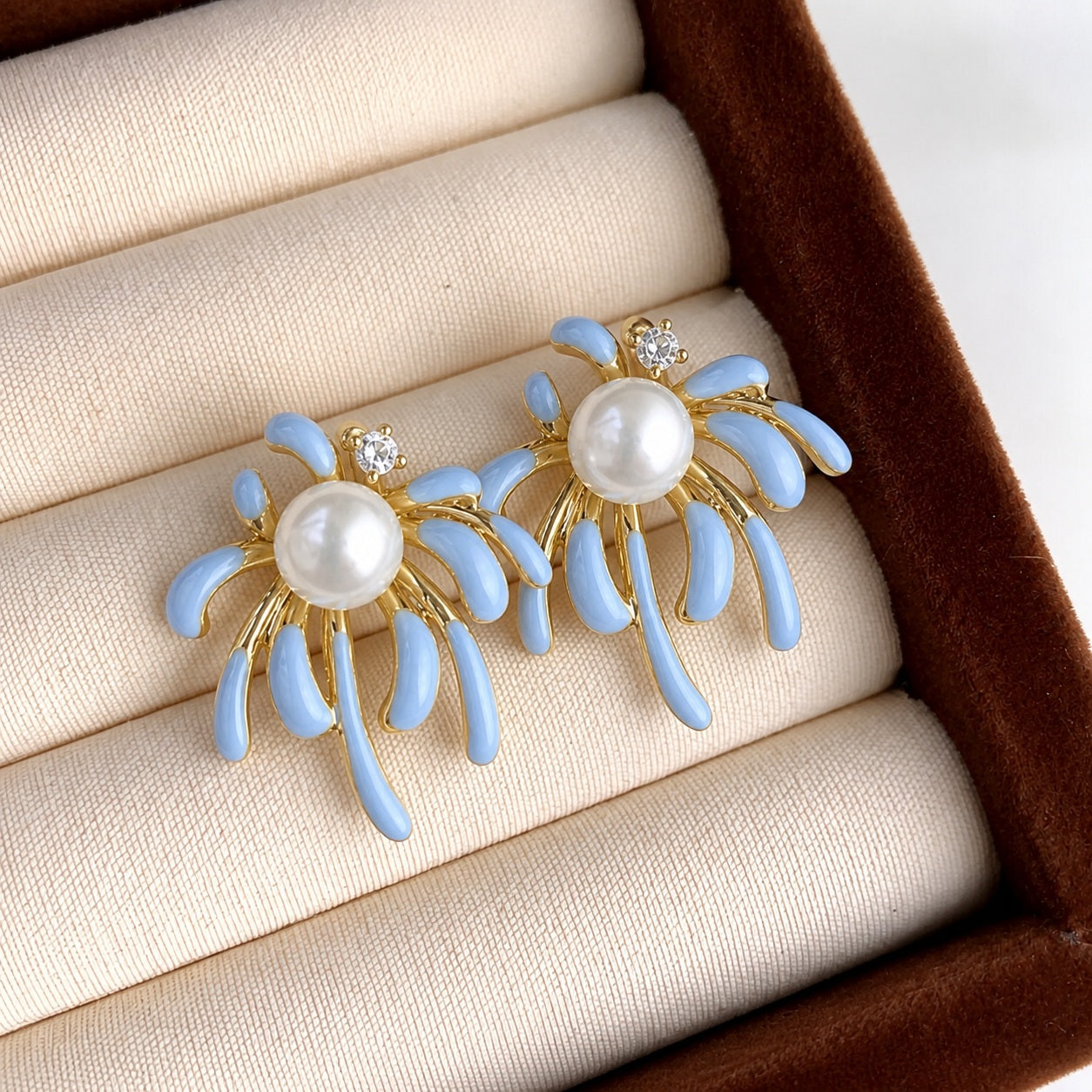 Boucles d'oreilles en perles naturelles