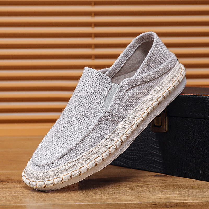 Hommes Casual Loafers Chaussures de toile respirant style traditionnel Beijing