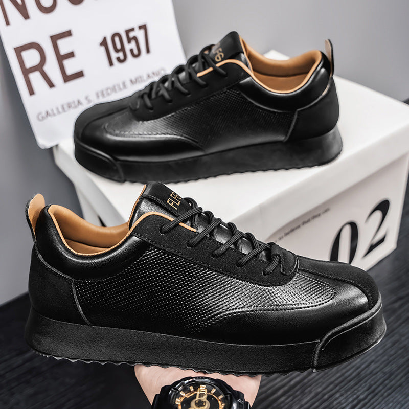 Chaussures en cuir casual travail noir