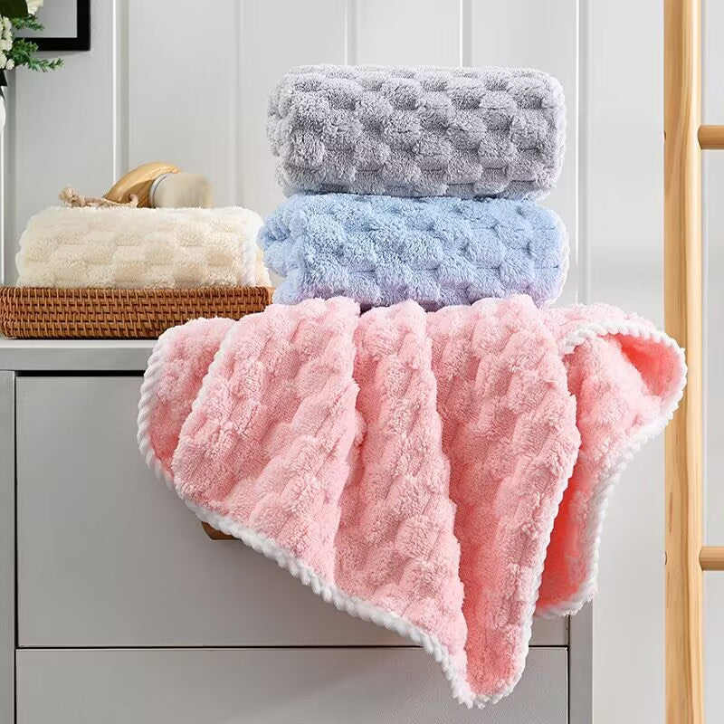 Serviette de bain en polaire en nuage souple et absorbante