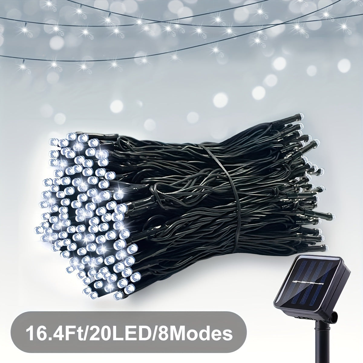Solar LED String Lights Décoration extérieure