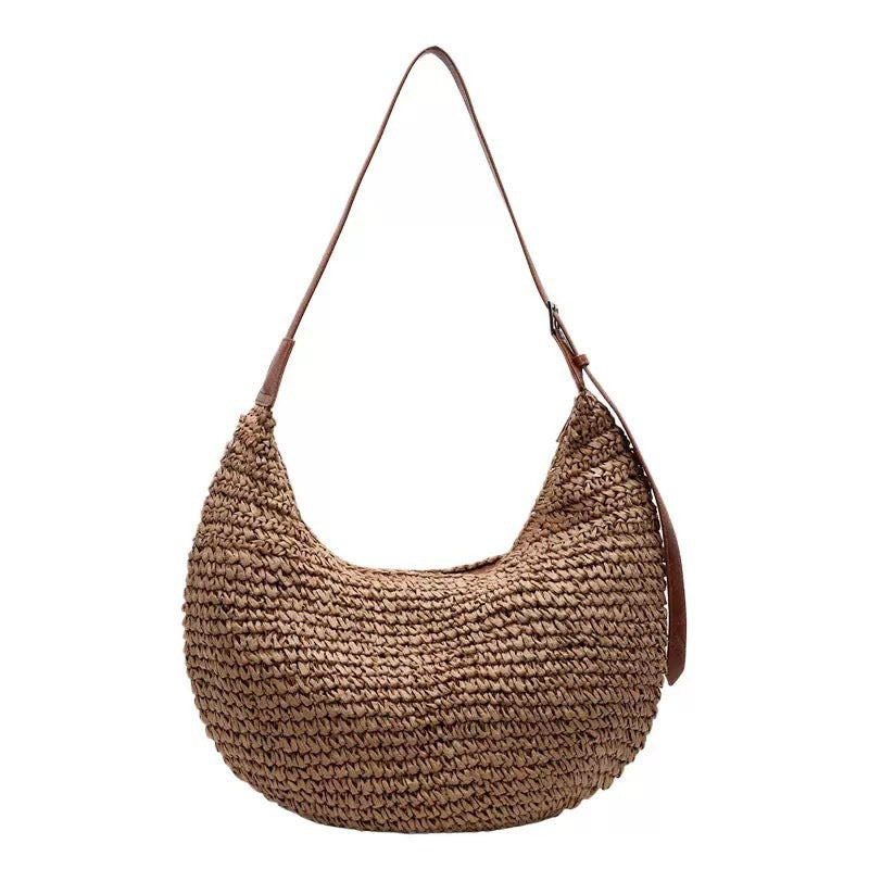 Sac à corde en papier en forme de U polyvalent et occasionnel pour l'épaule ou le corps croisé