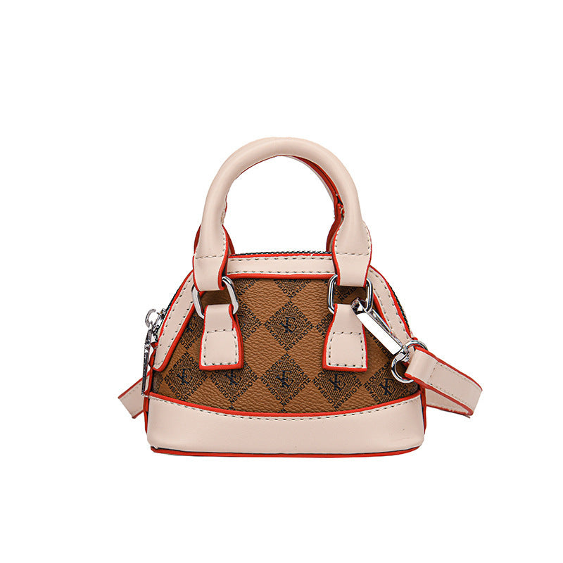 Mode Couleur Contraste Coin Purse Mini Western Style Sac Crossbody de fille