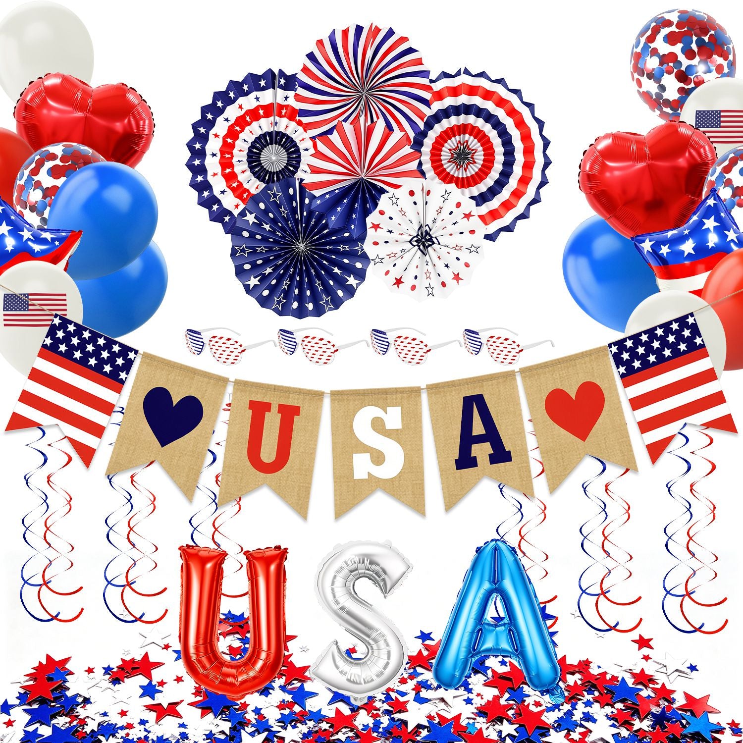 1Set 4th of July Décorations Set