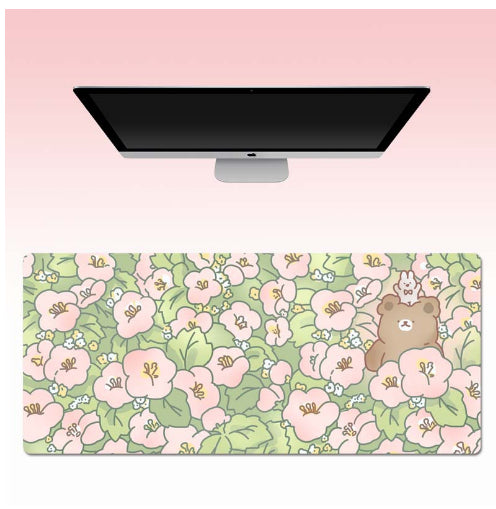 Fleur Mouse Pad Super mignon Cartoon Ordinateur portable Clavier Pad