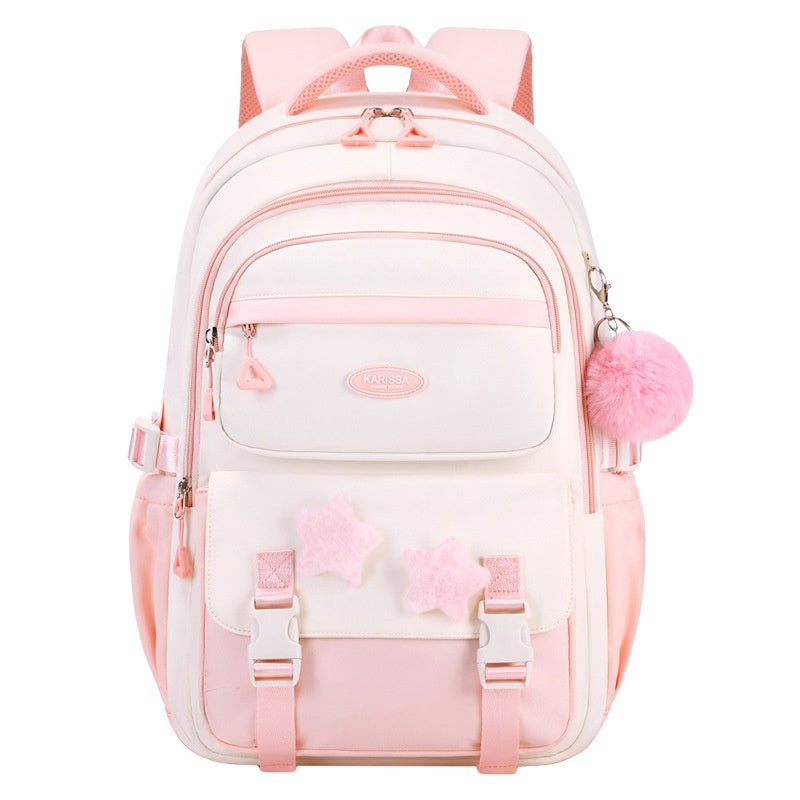 Moyen école et lycée filles sac à dos avec Trolley Sleeve
