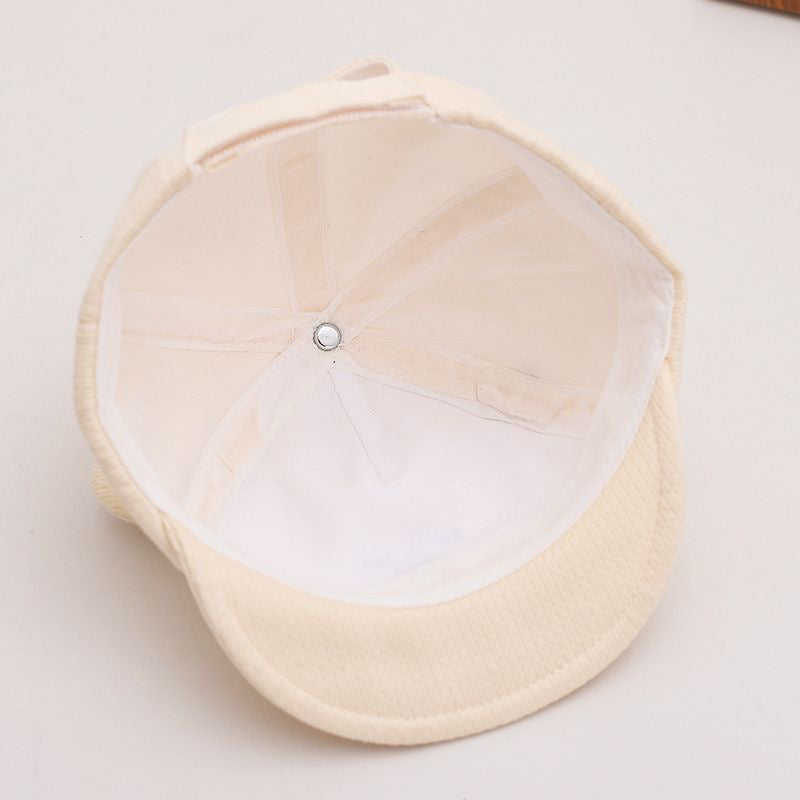 Printemps et été Mesh respirant bébé doux Brimmed Bow Cap lettres brodées Cute Cherr