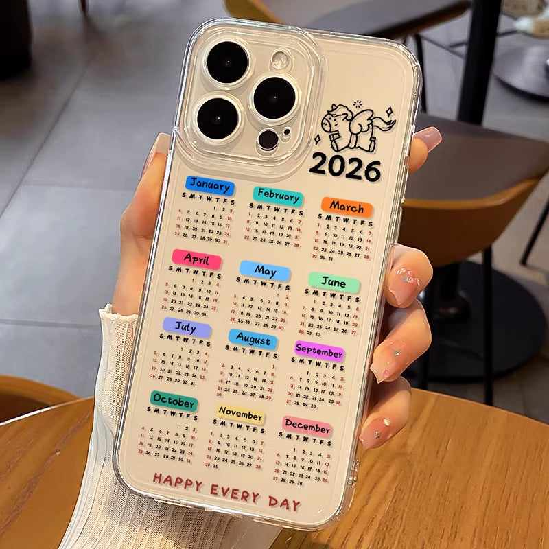 Calendrier de bureau Compatible Année 17 Pro Téléphone Case 1312