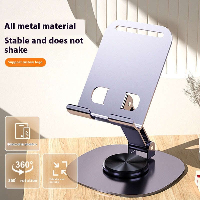 Porte-téléphone mobile en alliage d'aluminium Lazy Flolding Rotation