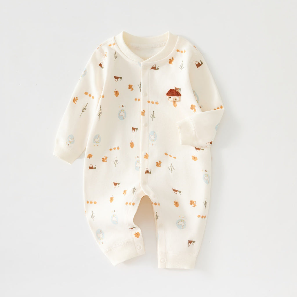 Nouveau-né Springautumn Vêtements Unisexe Bébé Onesie