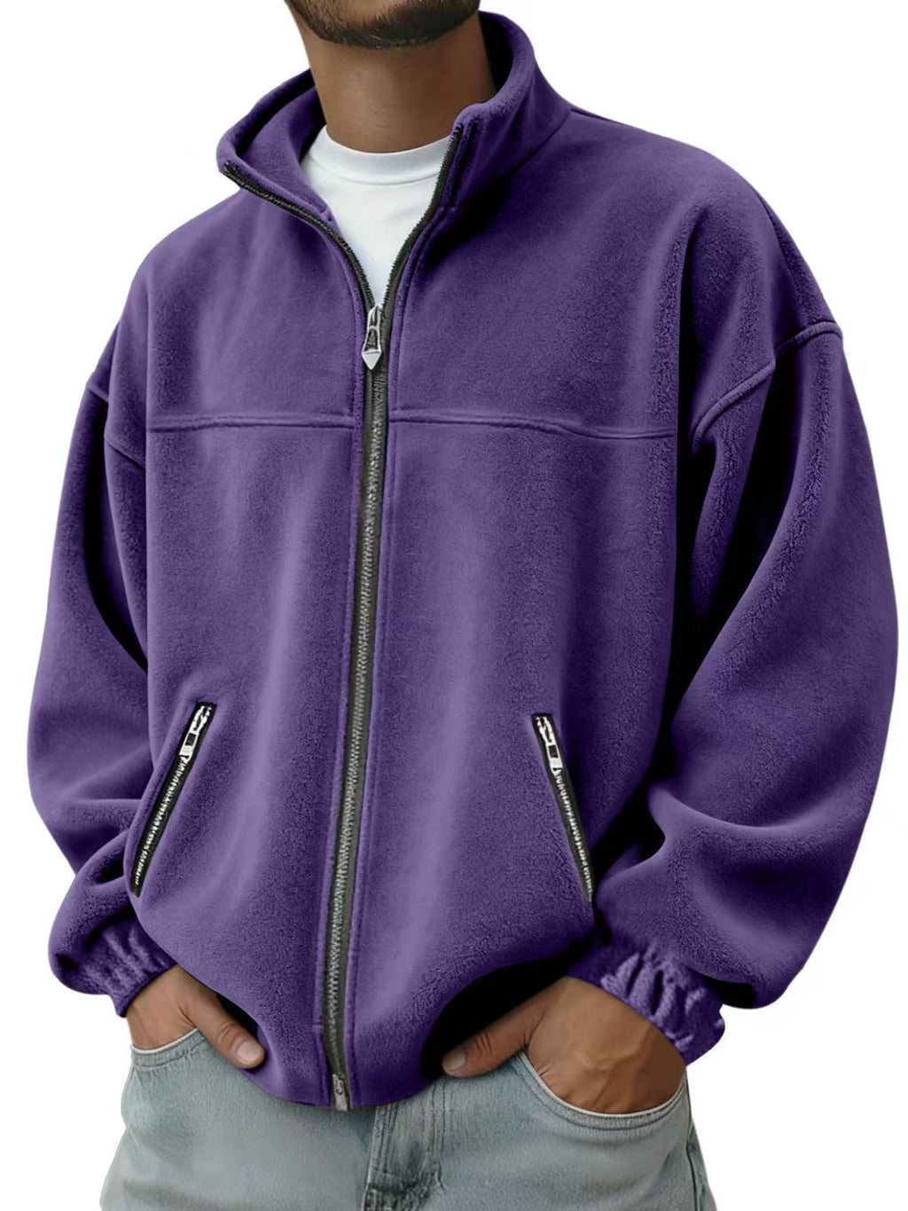 Veste à capuche à capuche à capuche à fermeture éclair