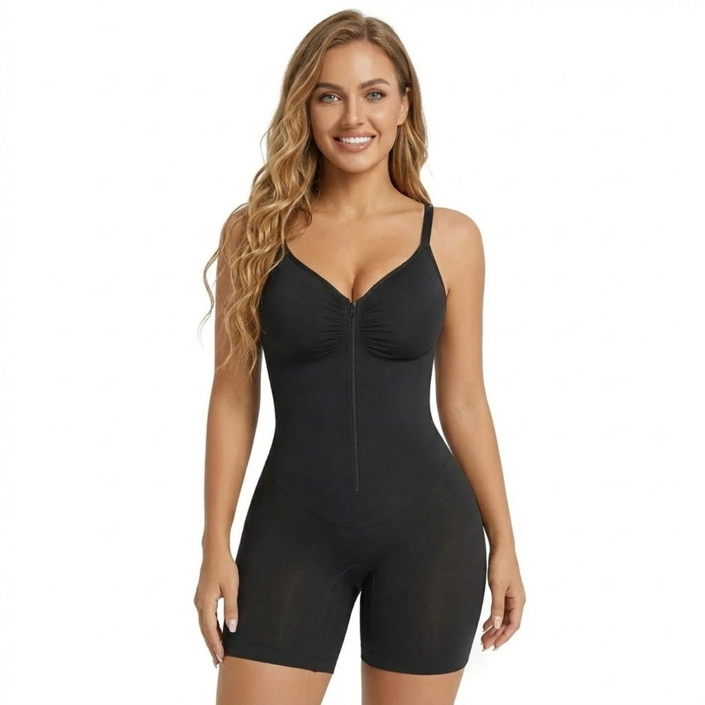 Vêtements de forme pour femmes Tummy Control Bodysuits Zip-Up Comfort Ultra Stretch Fabric Customizab
